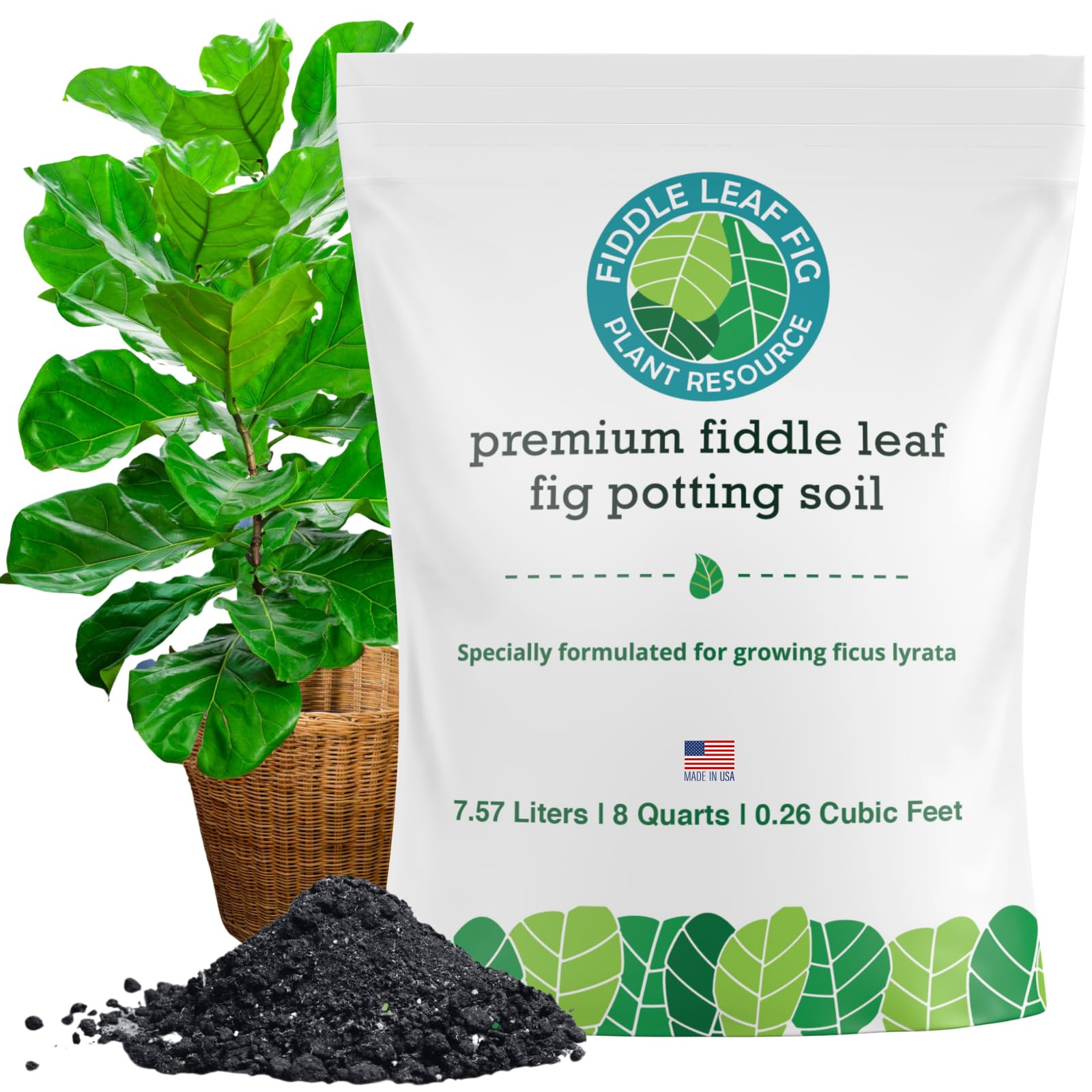 100% Organic Fiddle Leaf Fig Soil – Optimally-Draining Potting Mix for Healthy Roots, Fewer Bro... | Amazon (US)