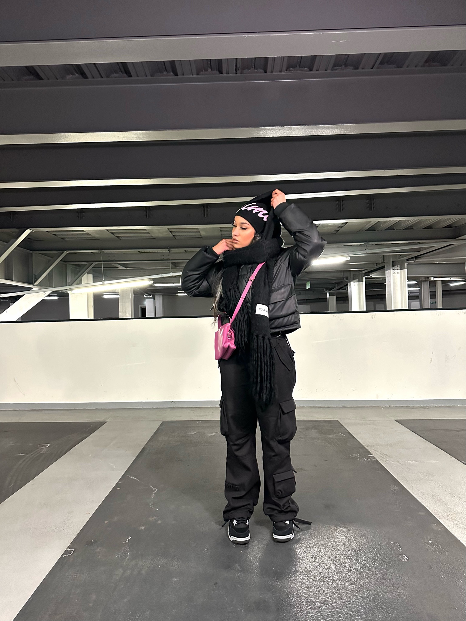 Scarf: Collusion 
Beanie: tagged on insta
Bag PLT