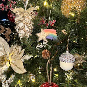 Pastel Rainbow Shooting Star, Hand Felted Celestial Ornament, Handmade Lucky Charm | Etsy (US)