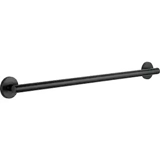 36 in. x 1-1/4 in. ADA Compliant Bathroom Shower Grab Bar in Matte Black | The Home Depot