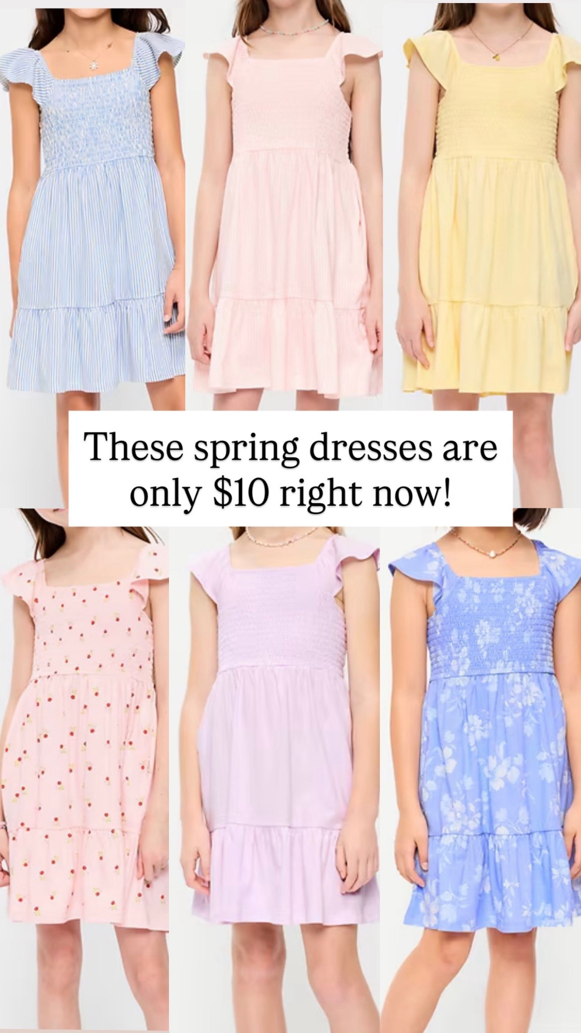 These spring dresses are only $10 right now for girls! Stock up while the sale is so good! 

#LTKSaleAlert #LTKKids