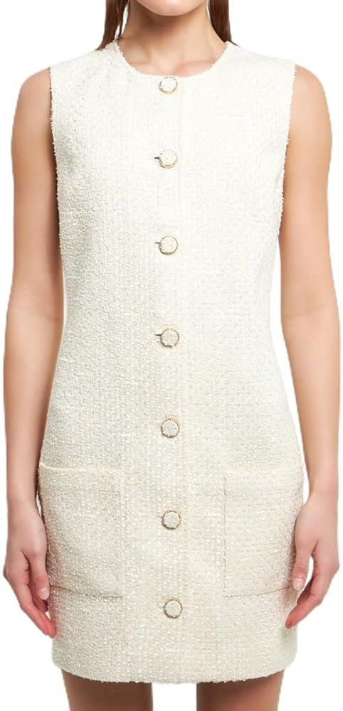 endless rose Women's Sleeveless Tweed Mini Dress | Amazon (US)