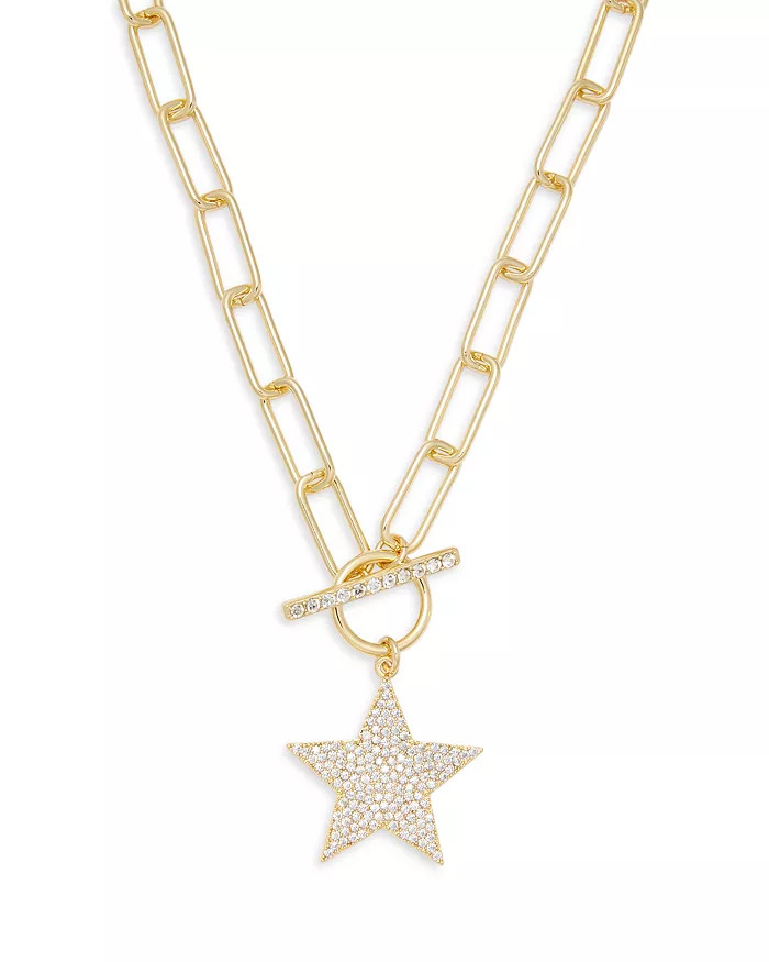 Embellished Star Pendant Paperclip Chain Necklace, 16" - 100% Exclusive | Bloomingdale's (US)