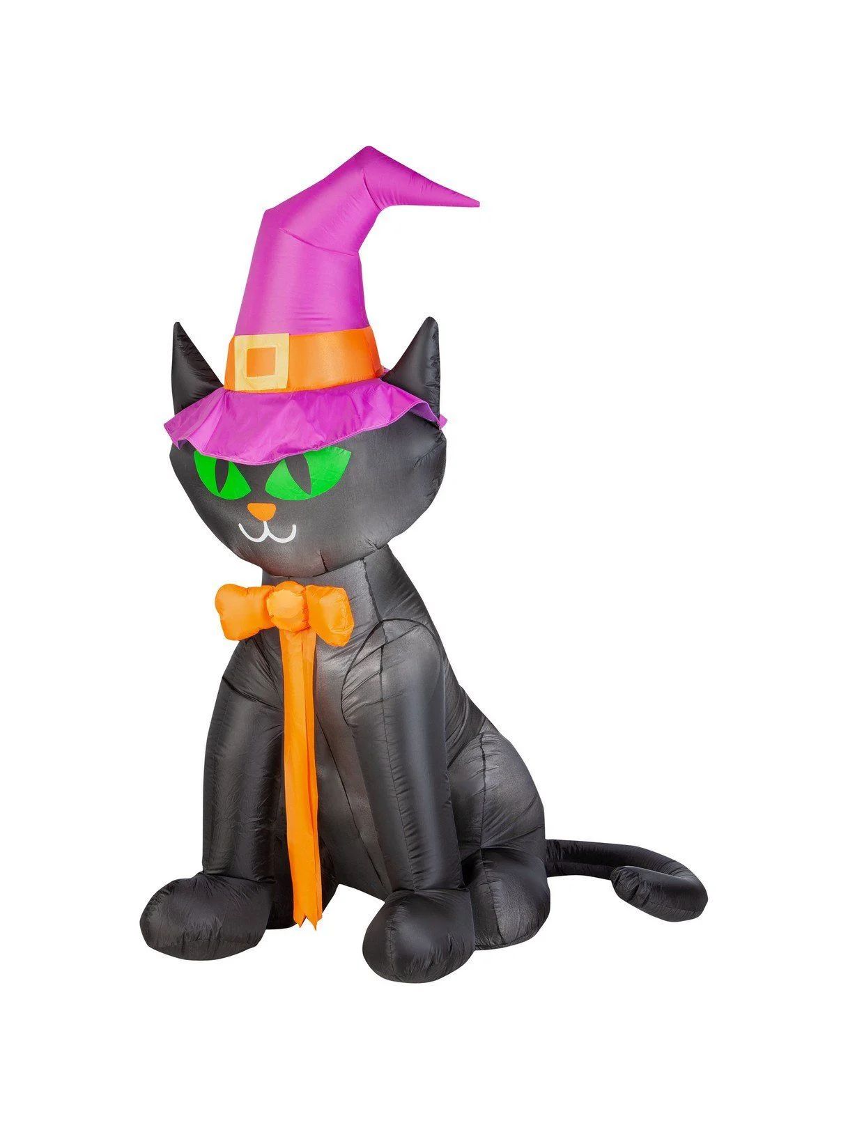 Gemmy Halloween Black Cat Witch 6.5ft Inflatable Lawn Decoration | Walmart (US)