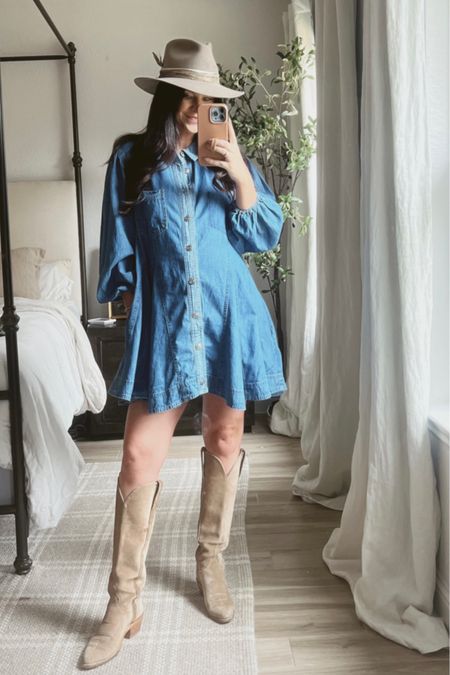 Can’t go wrong with a denim dress and this one is so bump friendly! Could me styled a million different ways. Sized up to a M at nearly 30 weeks pregnant  

#LTKstyletip #LTKbump