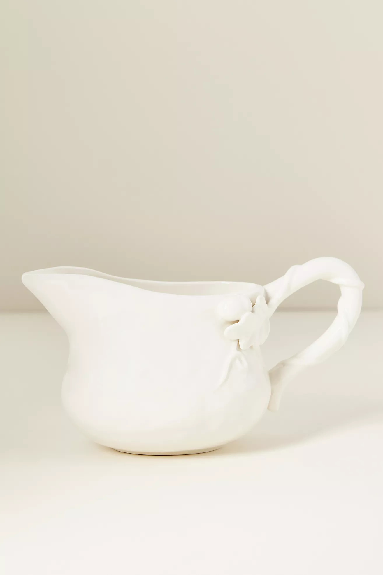 Oak Leaf Stoneware Gravy Boat | Anthropologie (US)