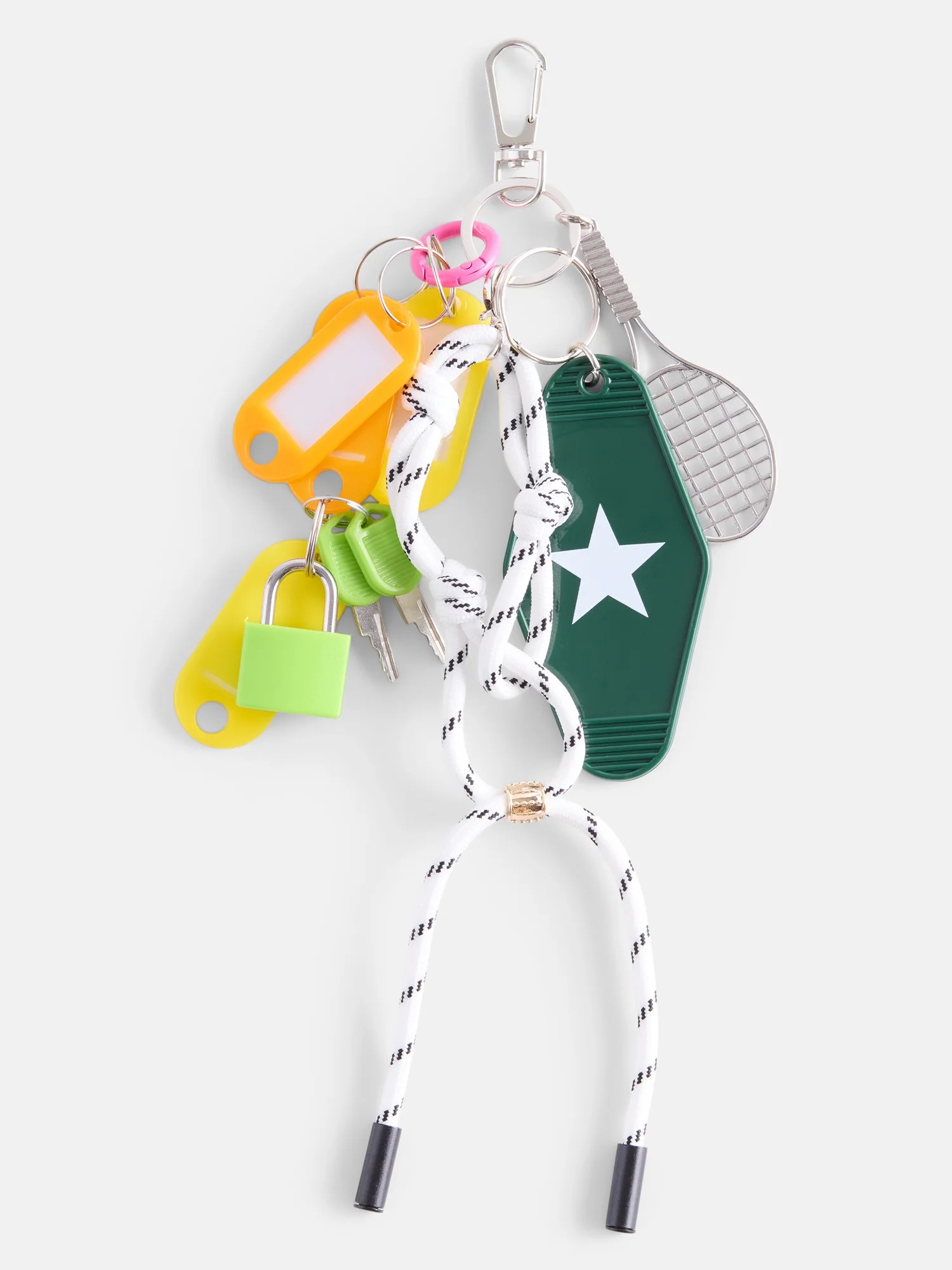 No Boundaries Women's Assorted Dog Tag Bag Charms, Multi | Walmart (US)