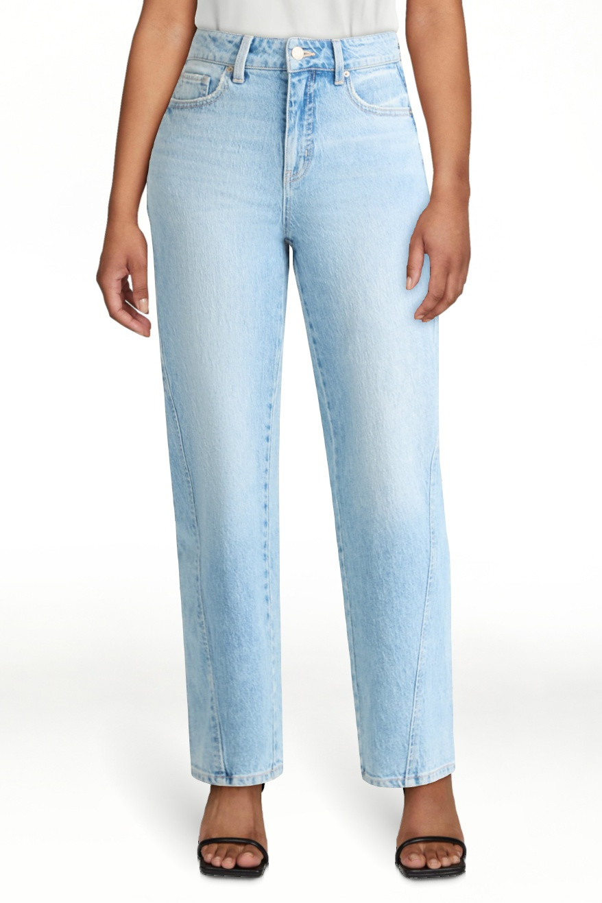 Time and Tru Women's High Rise Barrel Jeans, 26.5" Inseam, Sizes 0-20 - Walmart.com | Walmart (US)