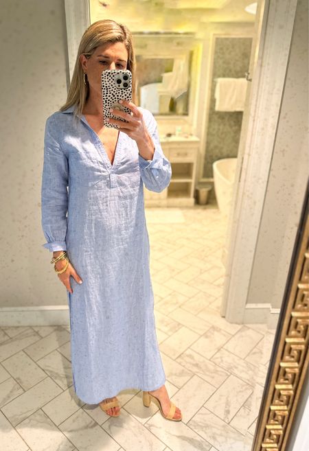 Light and airy linen! I’m in love with this long, classic dress with side slits and a feminine cut. I dressed it up here with summer heels but it could also be a pretty coverup especially in the white color!

J.Crew’s linen styles are SO good right now 

#LTKtravel #LTKparties #LTKstyletip