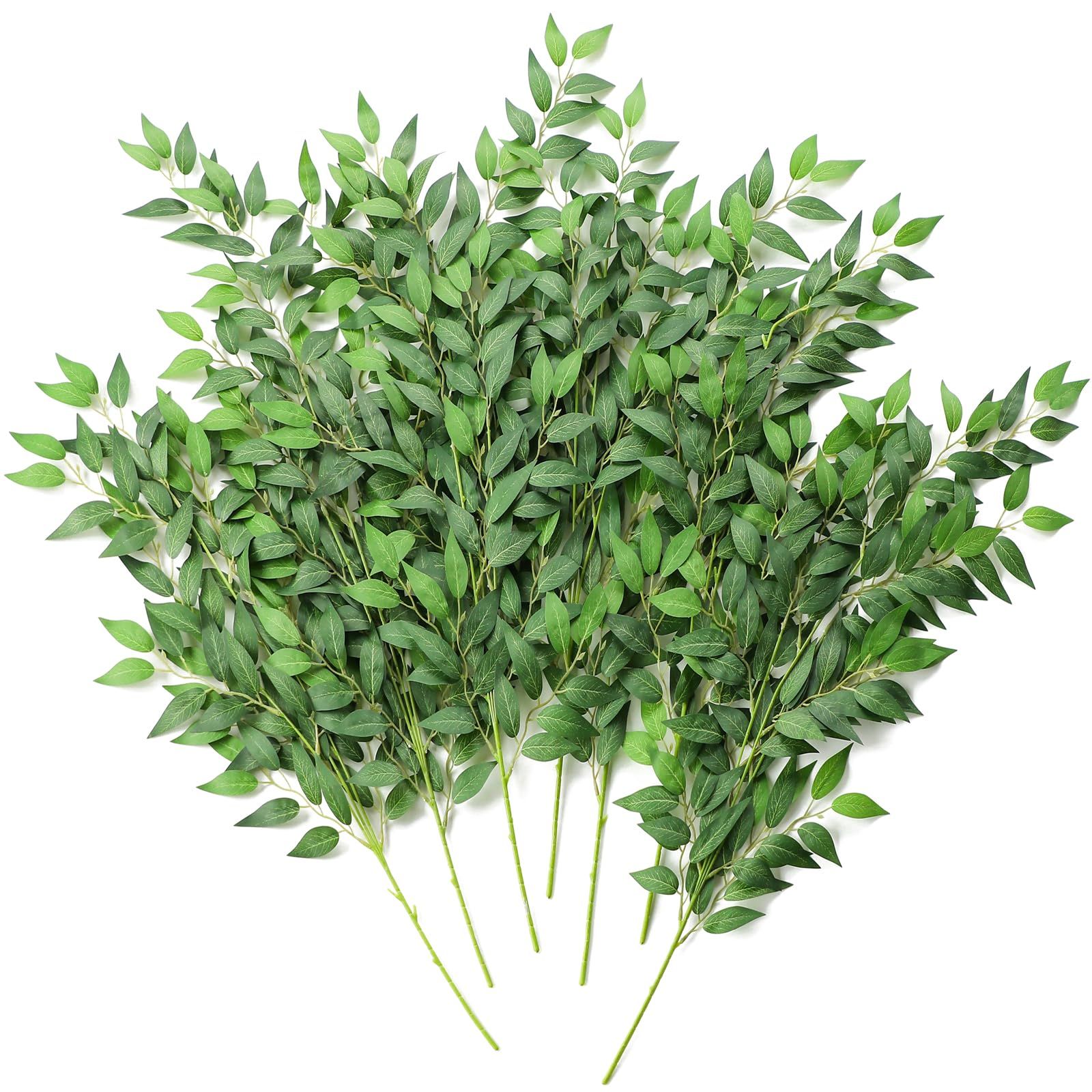 Floroom 12pcs 28'' Artificial Italian Ruscus Greenery Stems, Faux Hanging Greenery Spray & Best F... | Amazon (US)