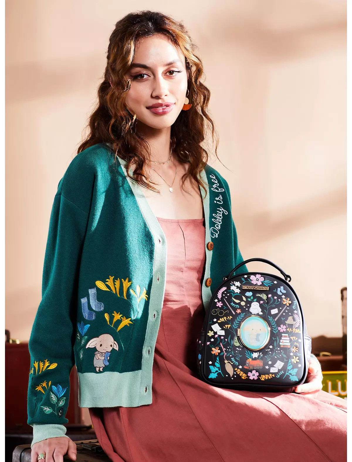 Harry Potter Dobby Floral Cardigan | BoxLunch