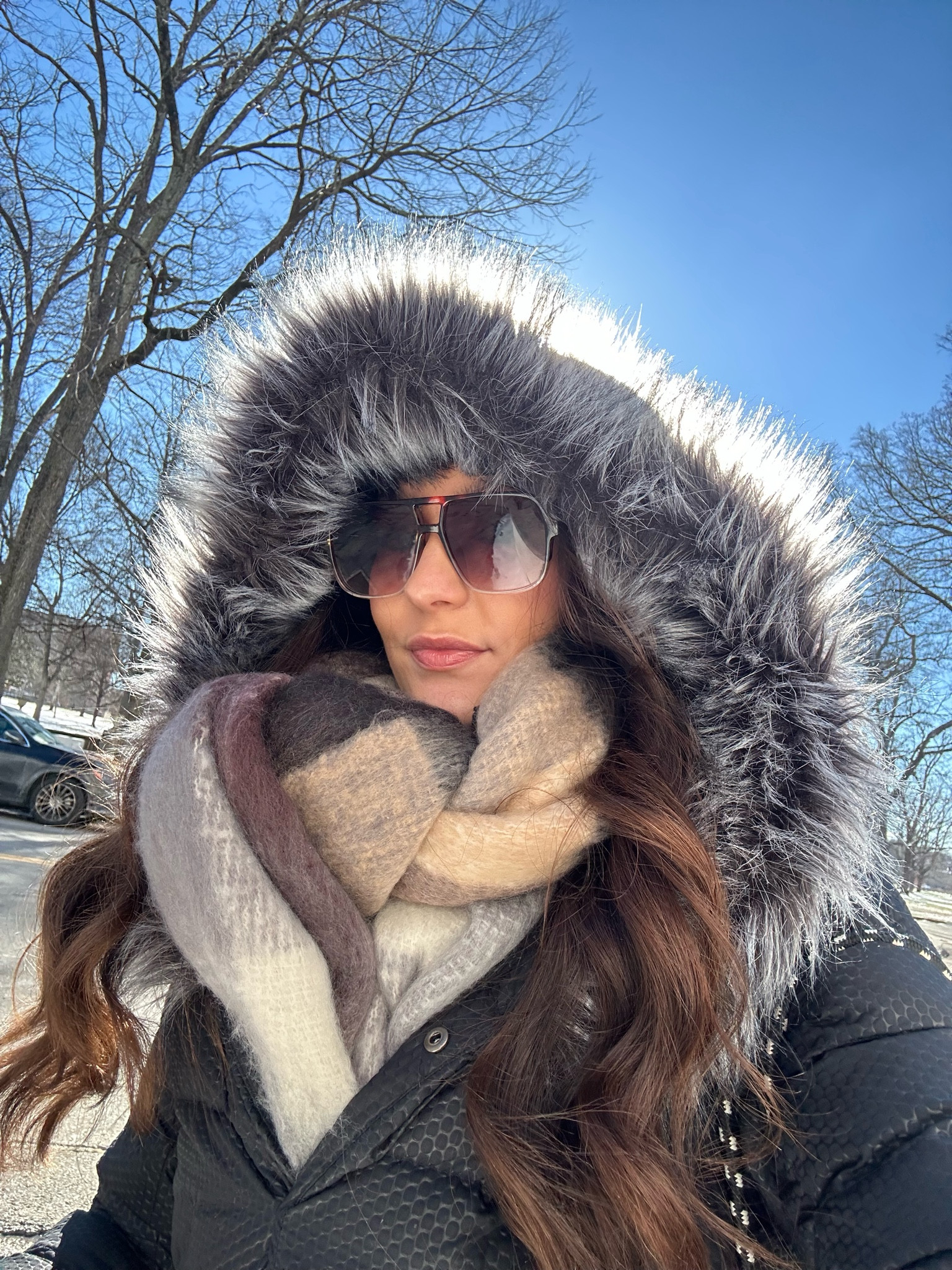 2/20 outfit 
Winter fashion

Feidsy sunglasses 
Similar The North Face coat linked 
Similar BP. scarf linked 

#LTKSeasonal