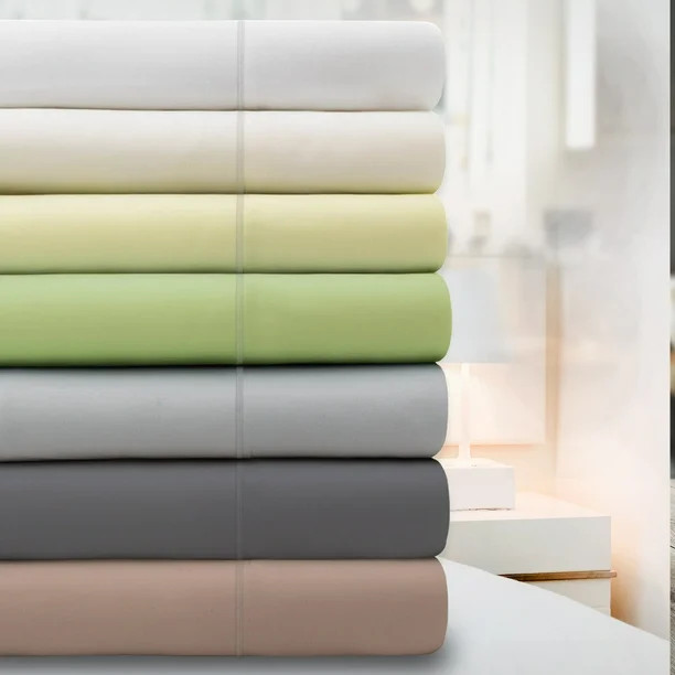Purity Home 400 TC Ultimate Percale Cotton Sheet Set Queen White - Walmart.com | Walmart (US)