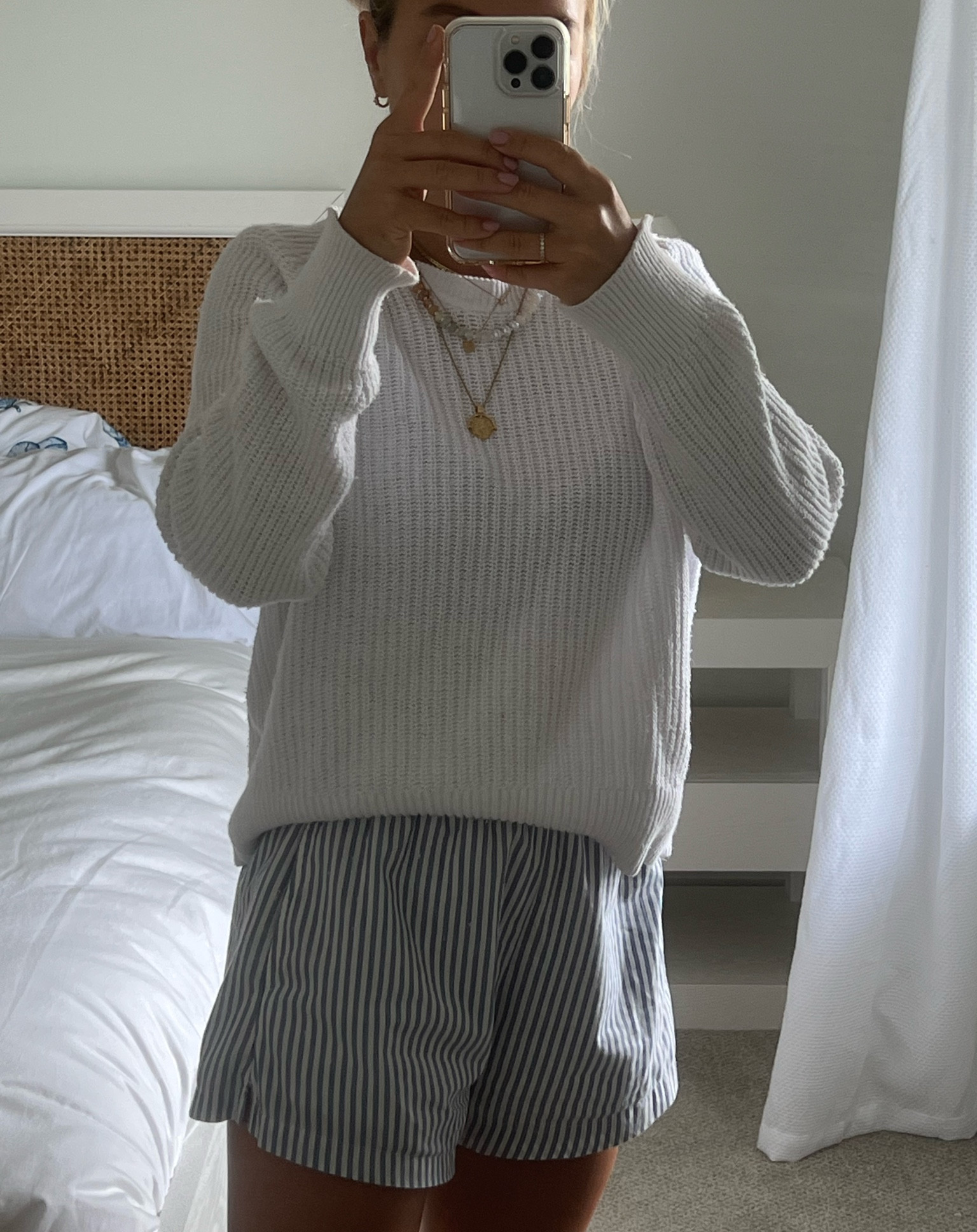 Love this cotton fisherman sweater & these pinstripe cotton shorts 🥰

#LTKtravel #LTKSeasonal #LTKunder100
