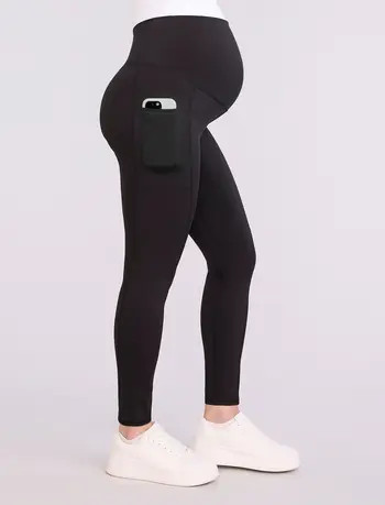 Over the Belly Side Pocket Active Maternity Leggings | Nordstrom