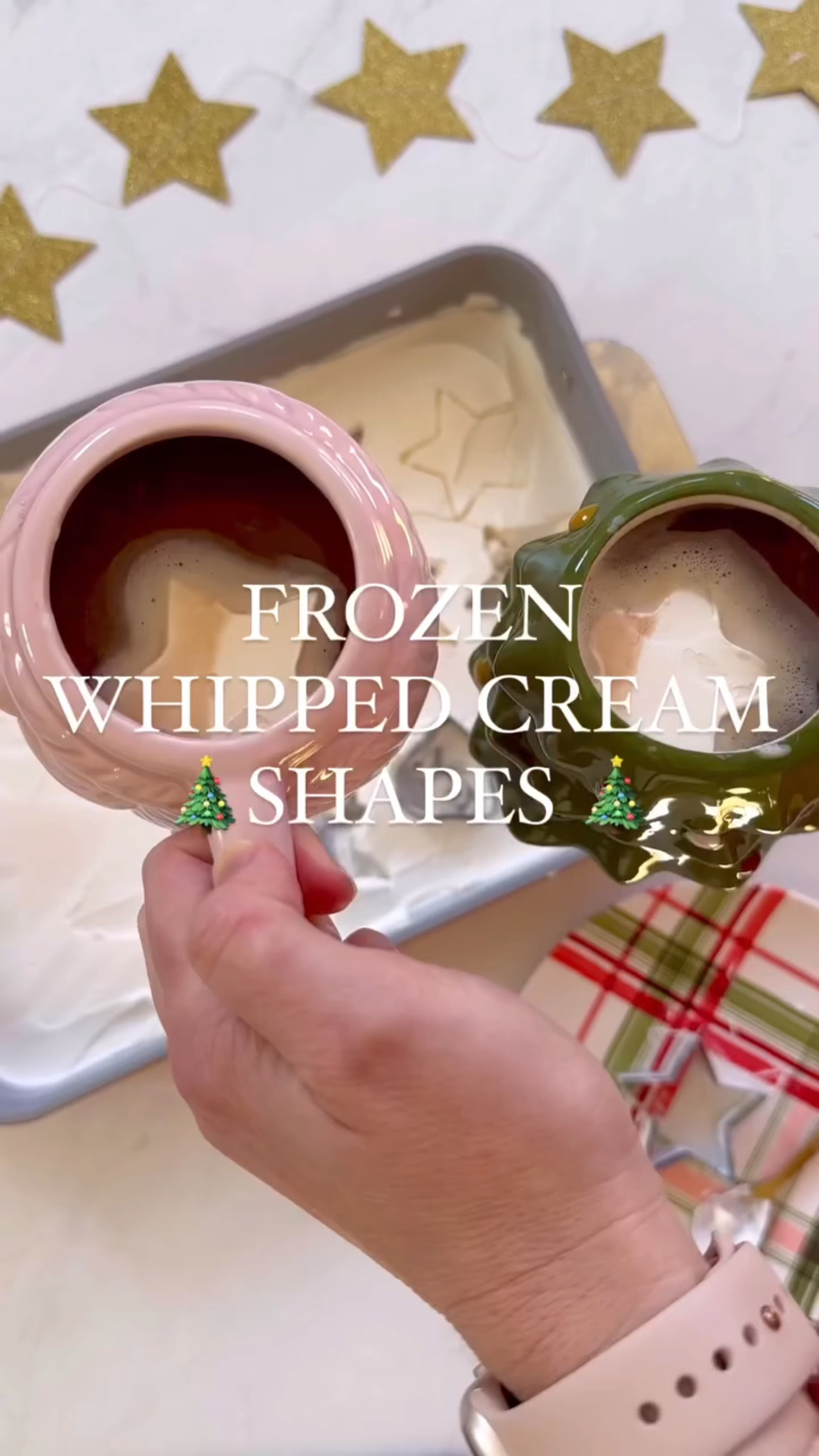 Frozen hot chocolate shapes 