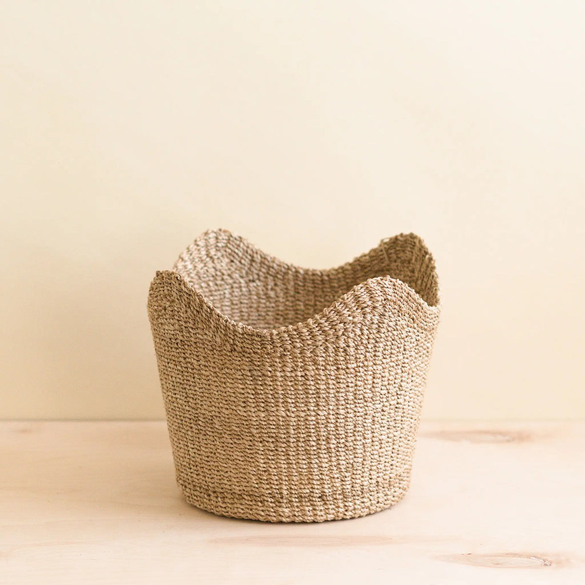 Scalloped Basket | Well Worn Interiors