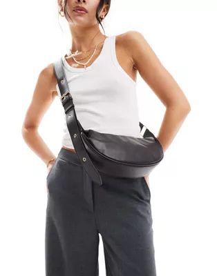 ASOS DESIGN sling crossbody bag in black | ASOS (Global)