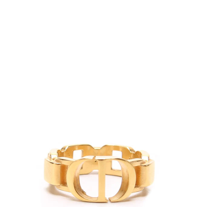 CD Logo Link Ring Size 8 | Keeks Designer Handbags