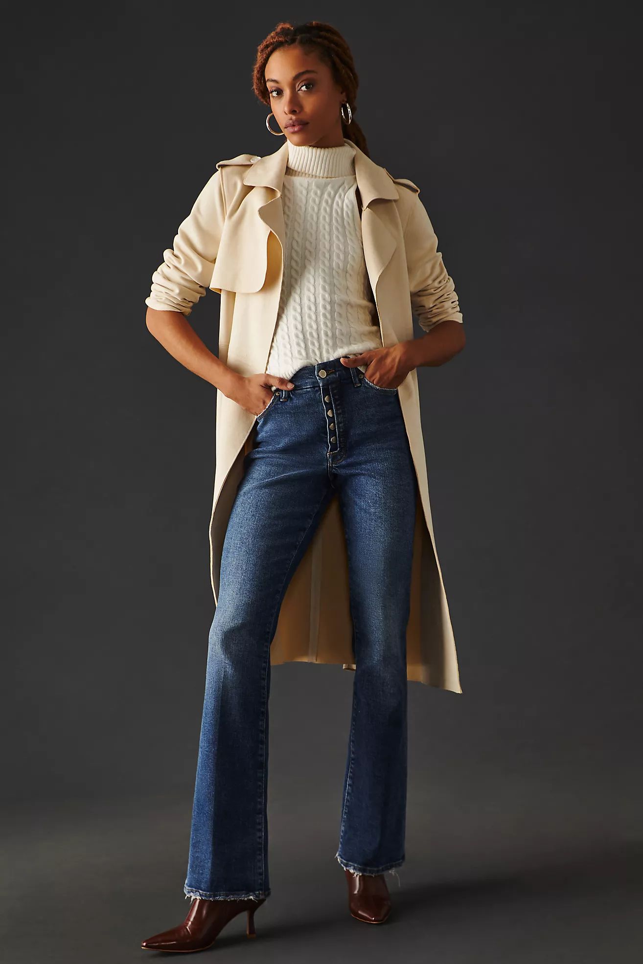 Good American Good Classic High-Rise Boot Jeans | Anthropologie (US)