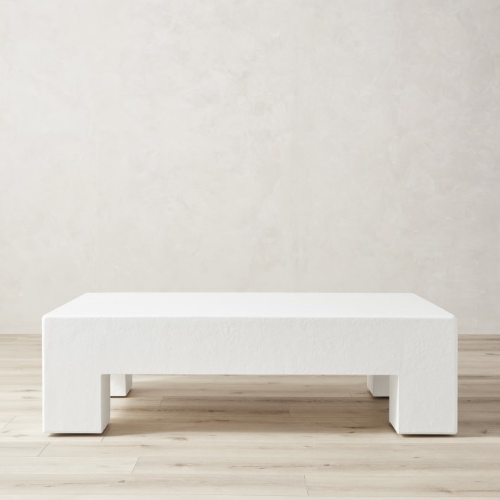 Matte White 55" Rectangular Coffee Table | Williams-Sonoma