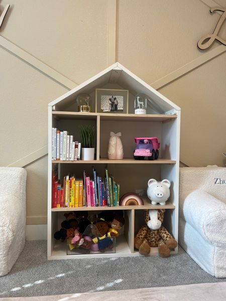 Girls’ room is almost complete but my favorite addition to their room is this Pottery Barn Kids dollhouse bookshelf! Holds all their go-to books plus other decor & toys. Love that they can reach every shelf safely!

#LTKFind #LTKhome #LTKkids