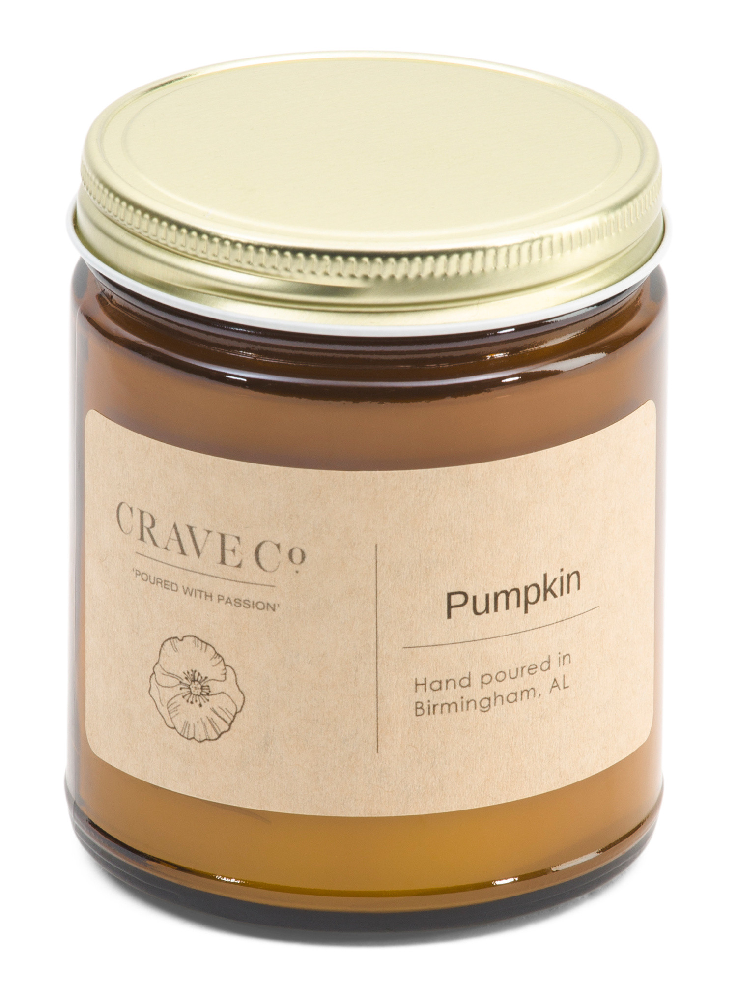 Made In Usa 8oz Pumpkin Candle In Glass Jar | Halloween | Marshalls | Marshalls