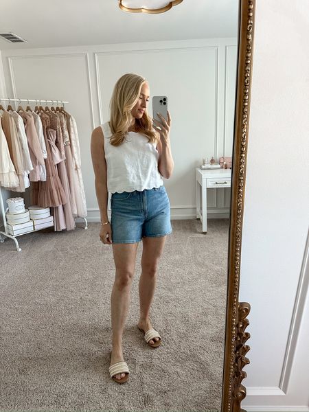 Pairing this adorable Abercrombie linen top with my favorite Madewell shorts for a perfect daytime festival outfit! Wearing size 27 in the shorts. Summer outfits // casual outfits // festival outfits // daytime outfits // Abercrombie finds // Abercrombie fashion // LTKfashion 

#LTKstyletip #LTKFestival #LTKSeasonal