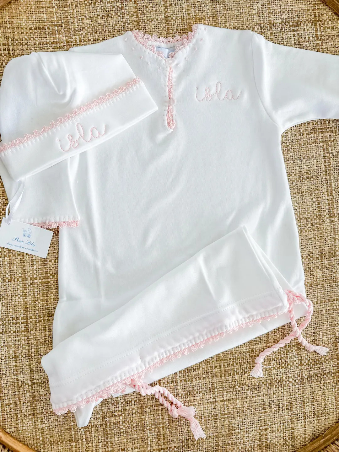 Luxury Heirloom Embroidered Baby Gift, Personalized Newborn Gown - Etsy | Etsy (US)