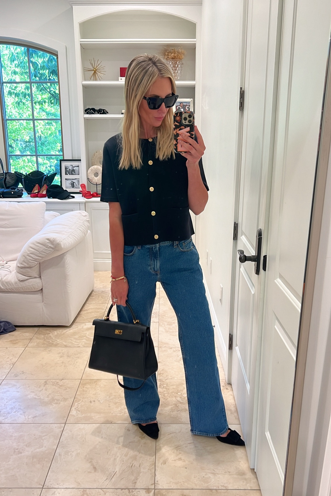 These are the low rise The Baggy jeans and they weren’t my favorites.  I can’t do the low rise,  but who knows -  maybe next year I’ll feel differently. If you are between sizes, you can size down.  Use the code: DENIMAF for an additional 15% off. 