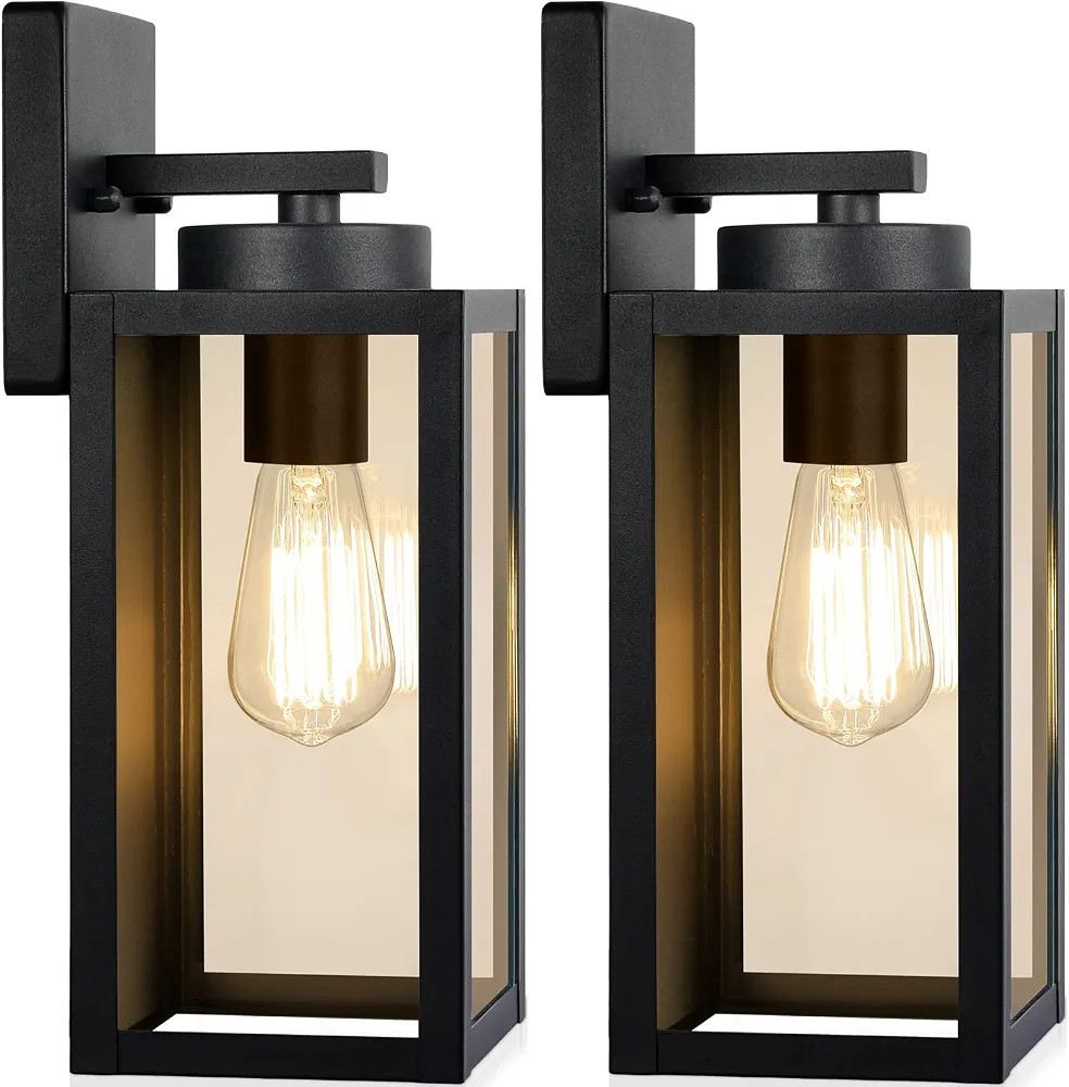 Outdoor Wall Light Fixtures, Exterior Waterproof Lanterns, Porch Sconces Wall Mounted Lighting wi... | Amazon (US)