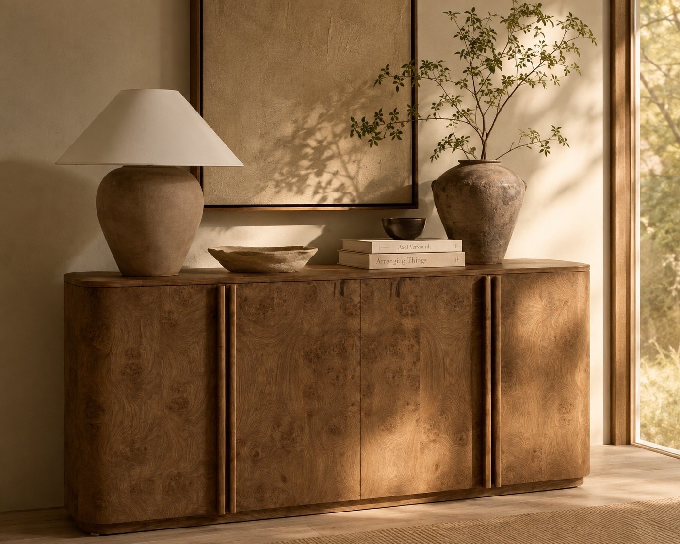 Organic modern Japandi home decor and console

#LTKHome #LTKSaleAlert #LTKdayinmylife