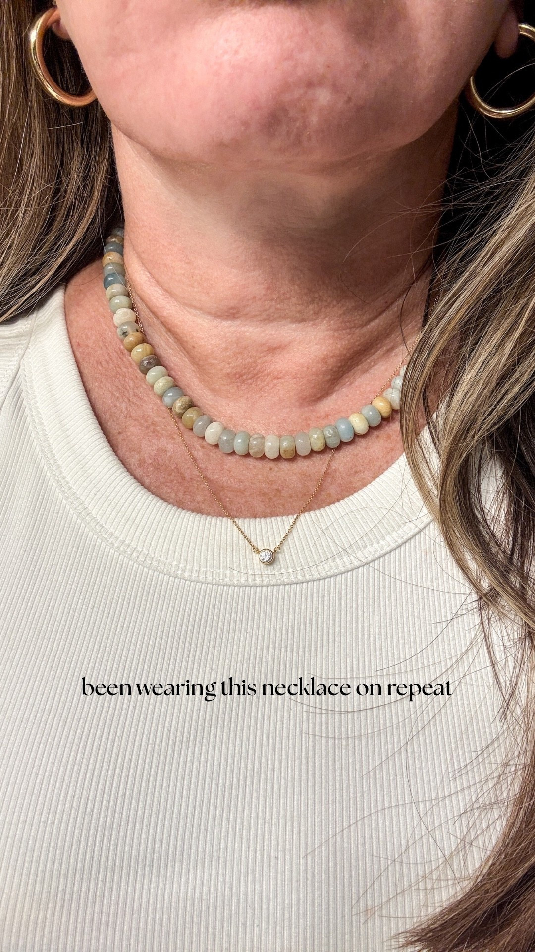 Been wearing this combo on repeat 🤍 The Mint & Lily solitaire necklace + my Amazon beaded necklace make the easiest everyday stack. Lightweight, versatile, and perfect with any outfit.

Amie Pagan, necklace stack, statement jewelry, Mint & Lily, Amazon fashion

#LTKootd