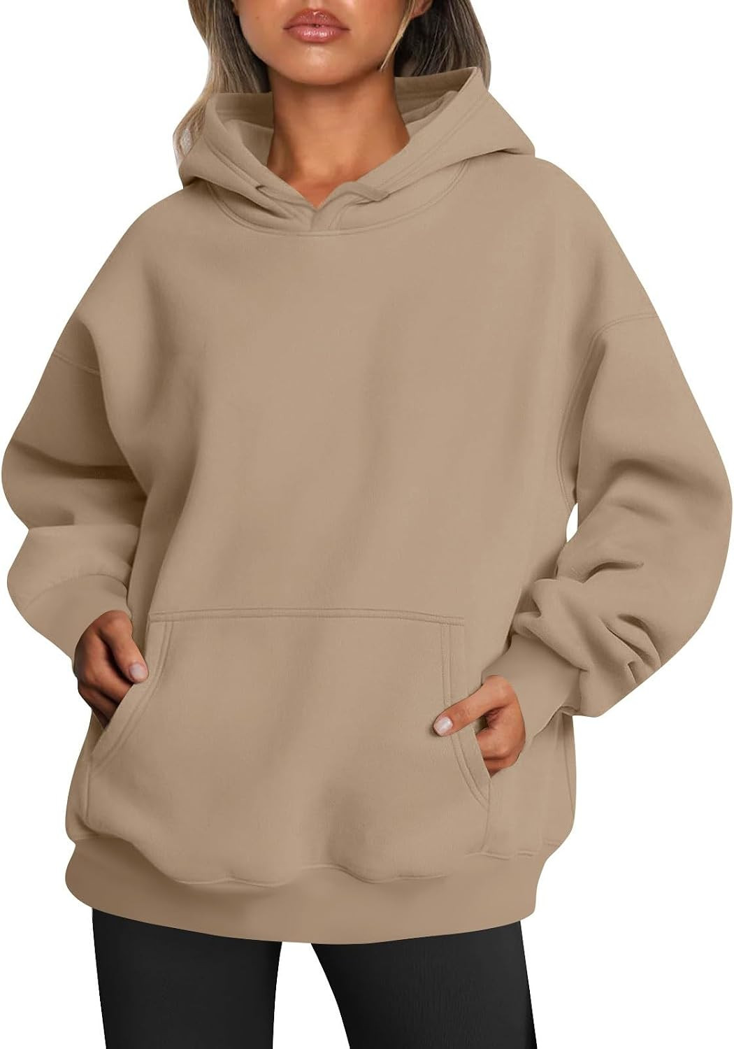 Womens Plain Hoodies Oversized Airplane Mode Travel Hoodie With Pockets or with Eye Mask Winter Fall Outfits Y2k Clothes | Amazon (US)