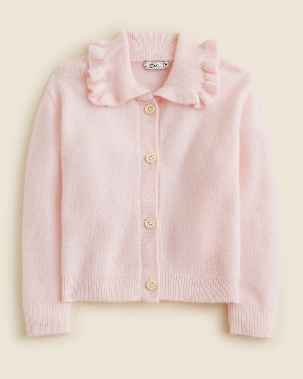 top rated5.0(3 REVIEWS)Girls' ruffle-collar cardigan in Supersoft yarn$74.50$98.00 (24% Off)Washe... | J. Crew US