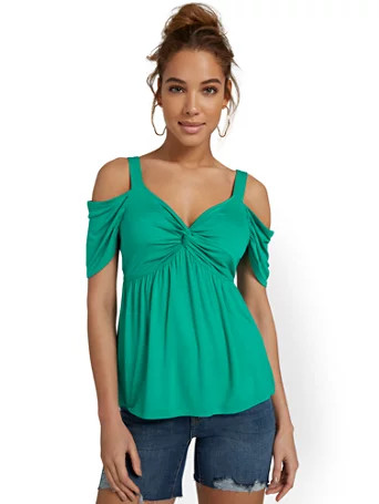 cold-shoulder goddess top | New York & Company