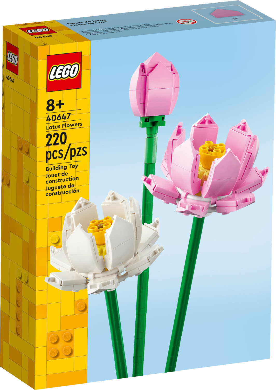 LEGO - Lotus Flowers Building Toy Set 40647 | Best Buy U.S.