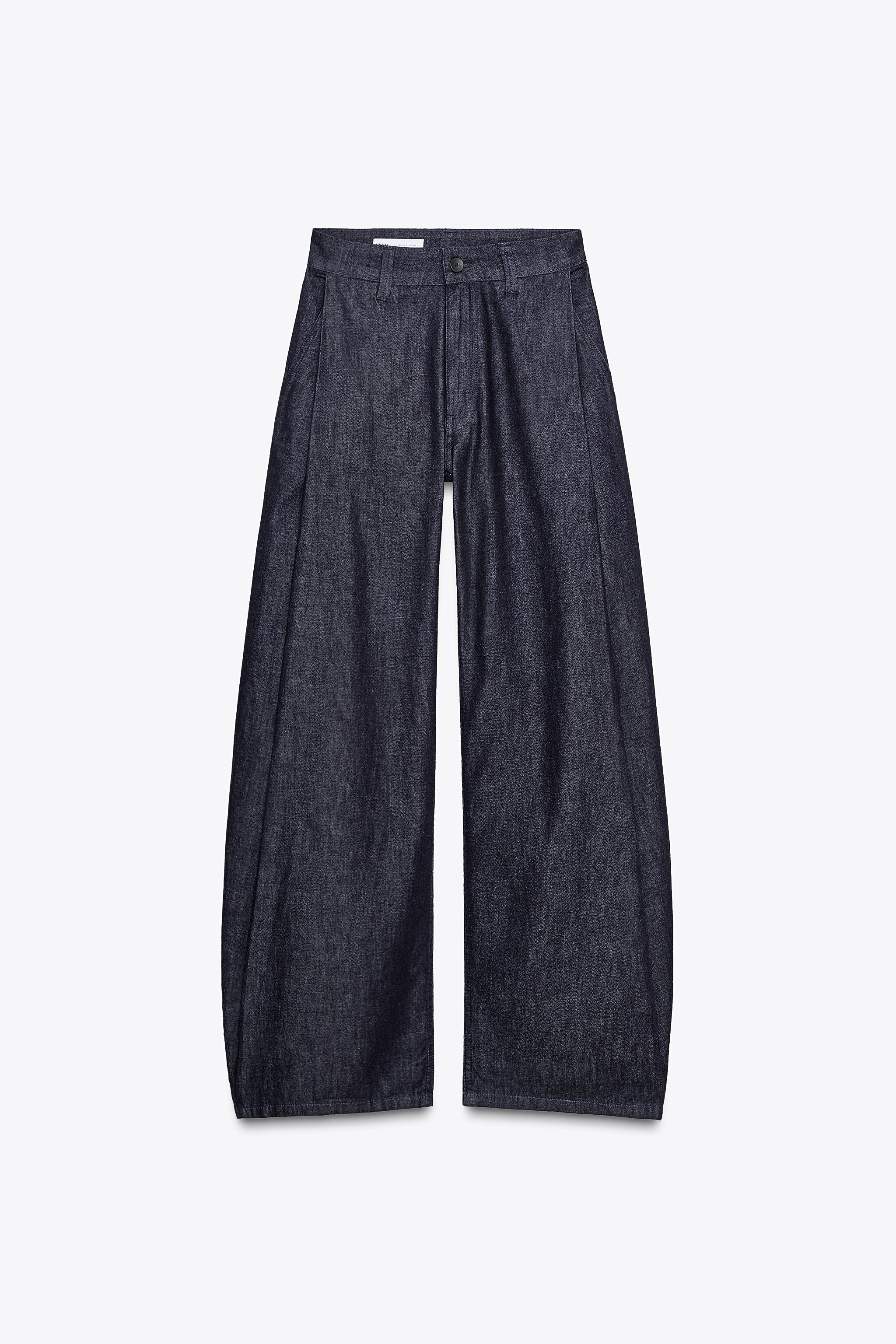 TRF DENIM TROUSERS WITH DARTS | Zara UK