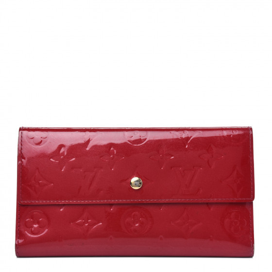 LOUIS VUITTON Vernis Porte Tresor International Wallet Pomme D'Amour | Fashionphile