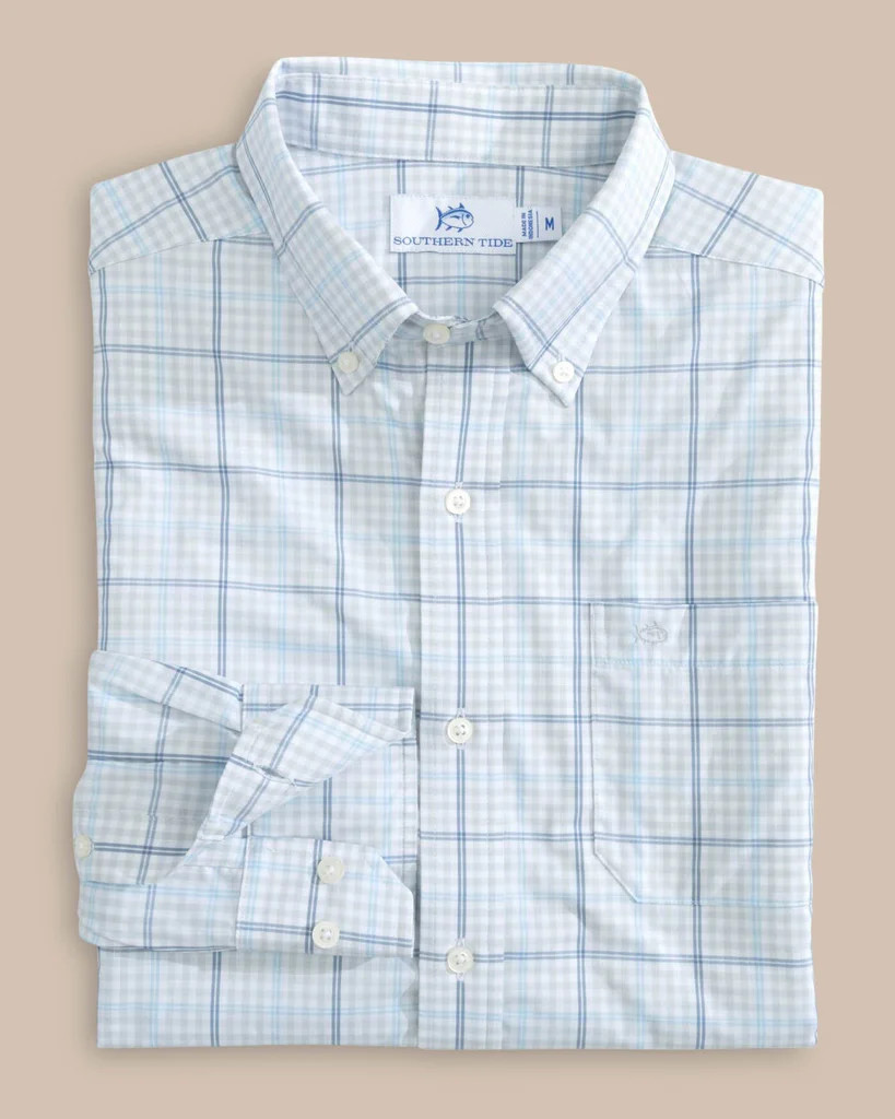 brrr°® Intercoastal Rainer Check Long Sleeve Sport Shirt | Southern Tide