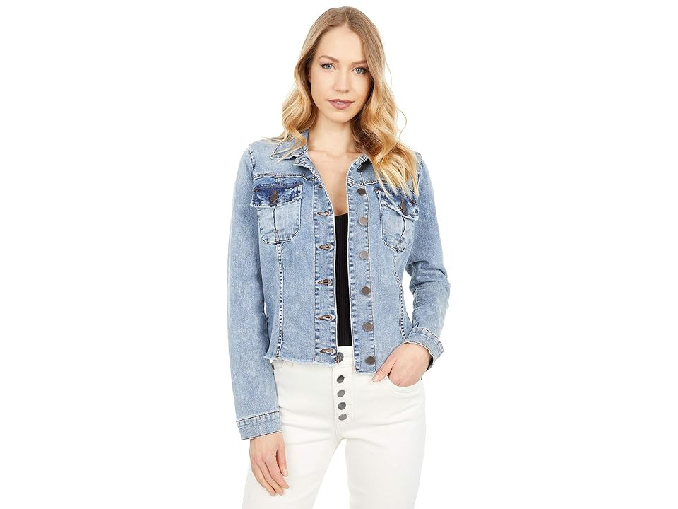 KUT from the Kloth Kara Jean Jacket Women's Clothing Standard : LG, Spandex/Denim/Cotton | Zappos