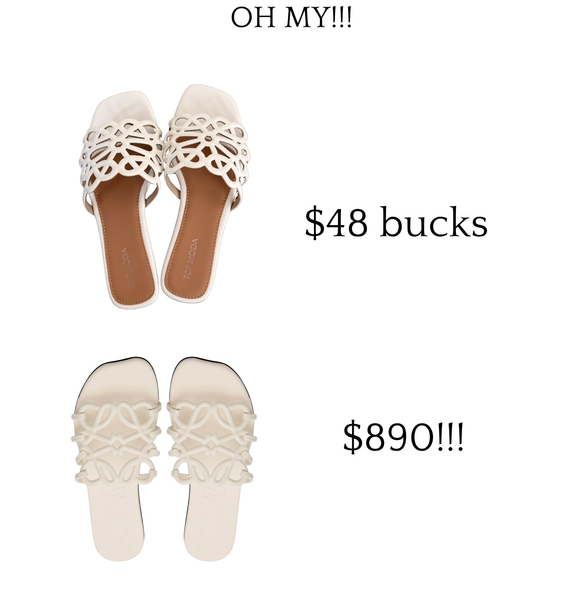 Not exactly the same in quality or design but these Loewe sandals vs the Avara…pretty similar.   Size down in the Avara

#LTKOver40 #LTKSaleAlert #LTKSeasonal
