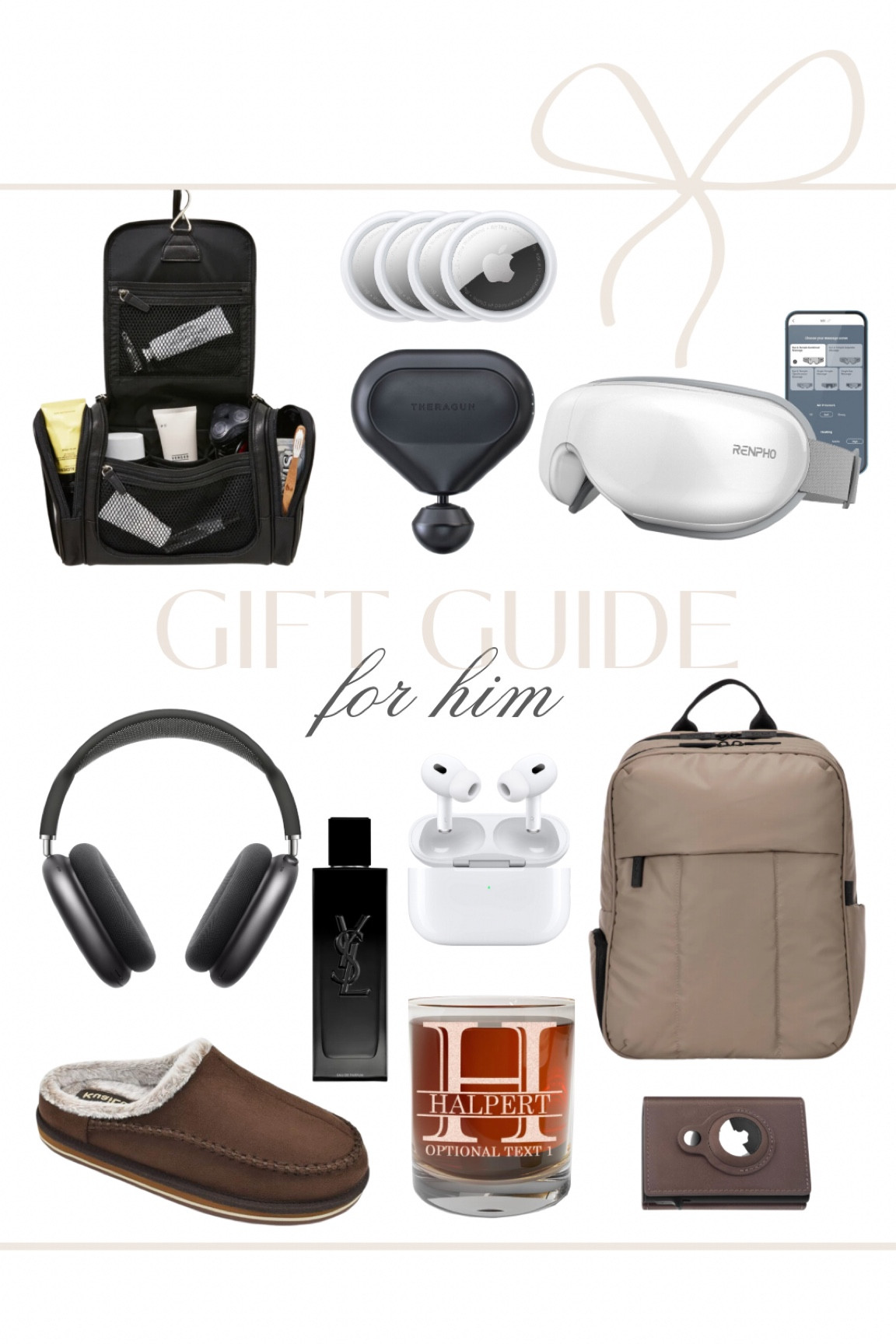 Gift ideas for him! 🤍

Toiletry case, travel bag, air tags, theragun massager, eye massager, Apple AirPods Max, ysl cologne, men’s slippers, cocktail glasses, amazon gift ideas, calpak laptop backpack, AirTag wallet, gifts for men, gift guide, fancythingsblogg

#LTKfindsunder50 #LTKGiftGuide #LTKfindsunder100