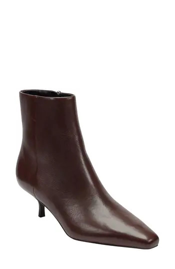 Marc Fisher LTD Kiona Kitten Heel Bootie in Dark Brown at Nordstrom Rack, Size 8.5 | Nordstrom Rack