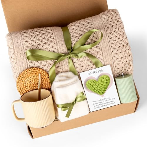 Self Care Gifts for Women Get Well Soon Gifts, Birthday Baskets Care Package for Women, Thinking of You Feel Better Inspirational Basket for Mom Her Friend Sister Wife | Amazon (US)