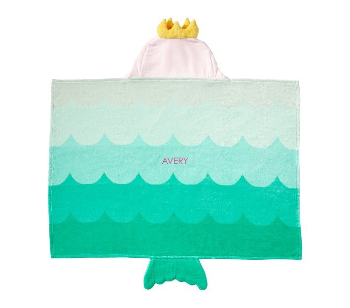 Mermaid Baby Beach Hooded Towel | Pottery Barn Kids