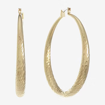 Monet Jewelry Womens 53mm Hypoallergenic Hoop Earrings | JCPenney