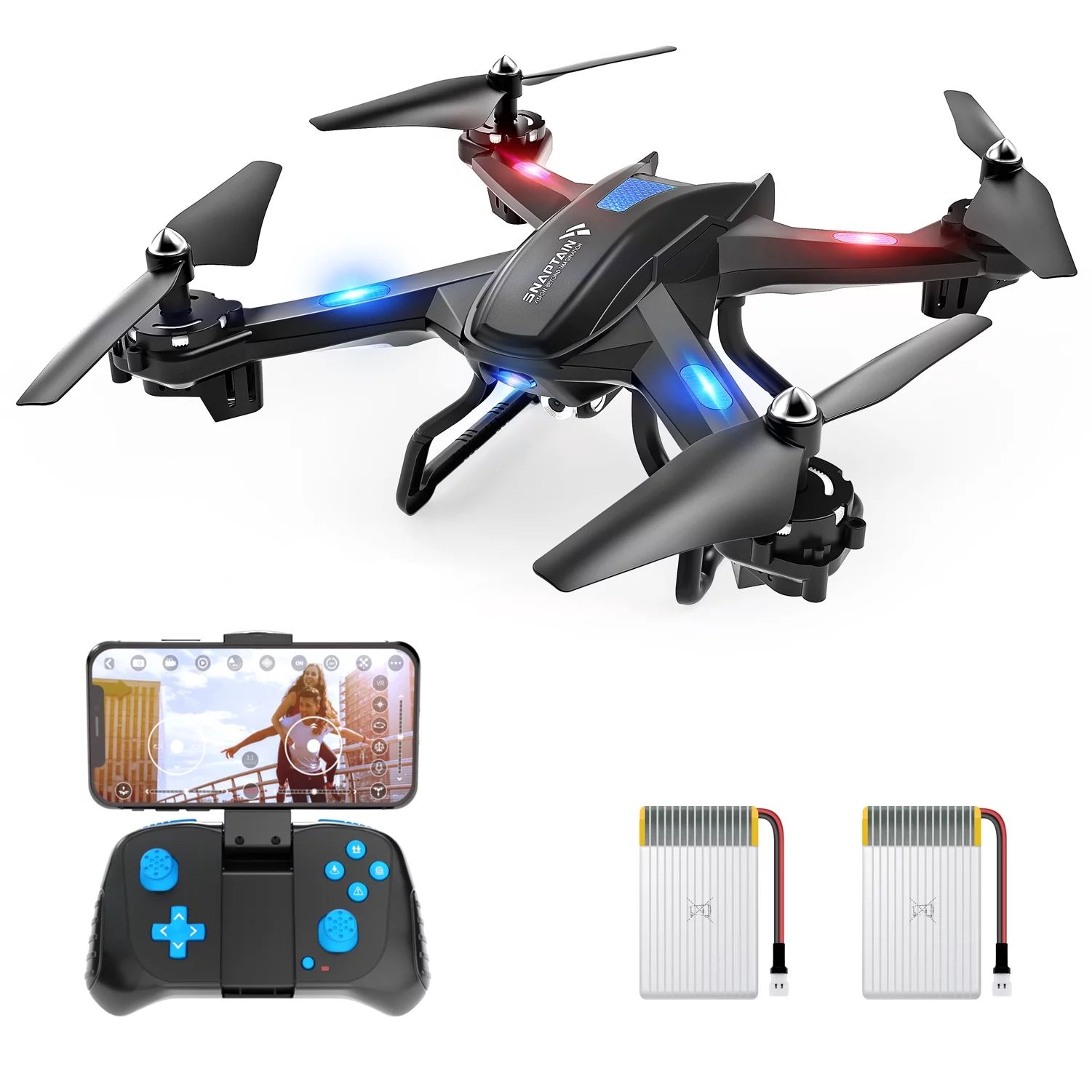 SNAPTAIN S5C WiFi FPV Drone with 720P HD Camera, Voice Control, Gesture Control RC Quadcopter for... | Walmart (US)