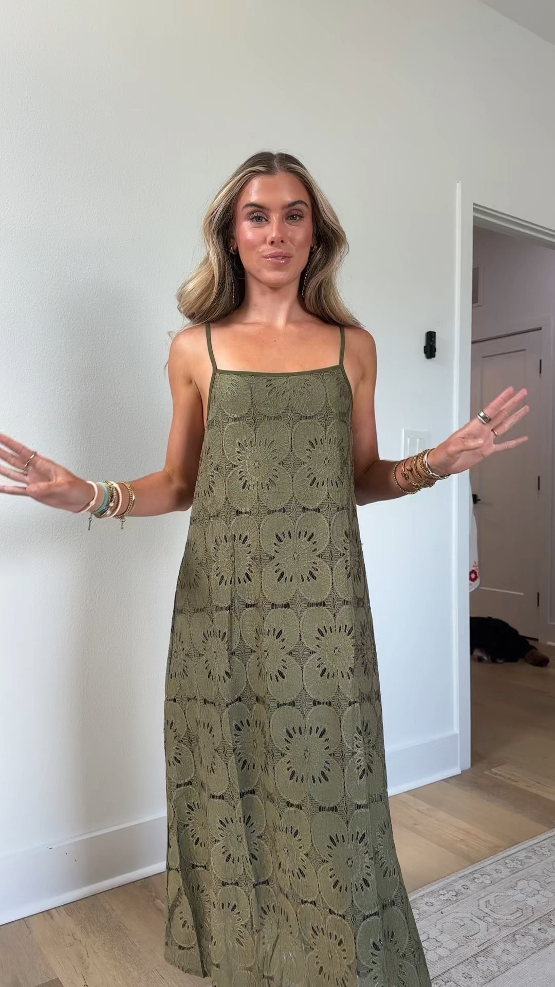 Amazon size small MEROKEETY Women's Summer Spaghetti Straps Sundress 2026 Casual Sleeveless Floral Lace Eyelet Boho Beach Maxi Dress

#LTKootd #LTKSaleAlert #LTKdayinmylife