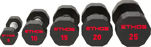 ETHOS Rubber Hex Dumbbell - Single | Dick's Sporting Goods